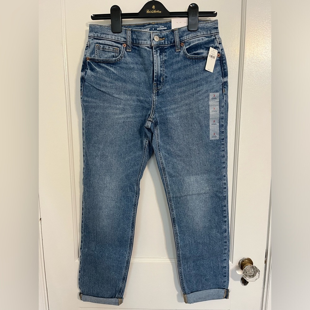 Old Navy Women’s Mid-Rise Boyfriend Jeans Size 2 NWT